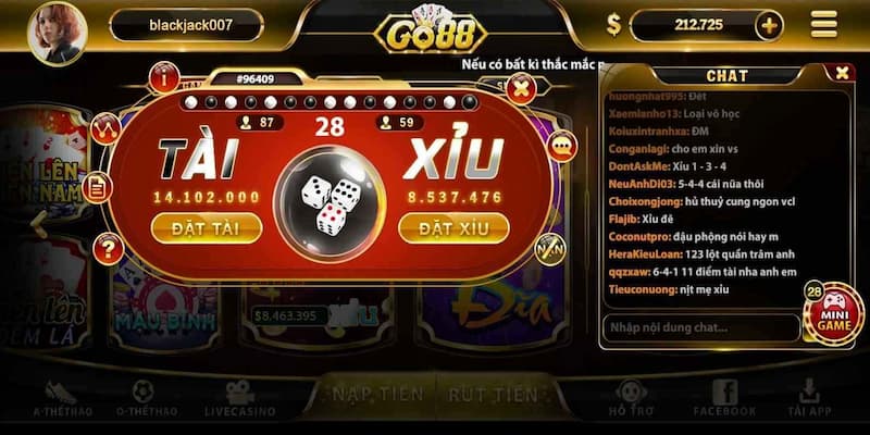 Tài xỉu Go88 Các phiên bản tài xỉu