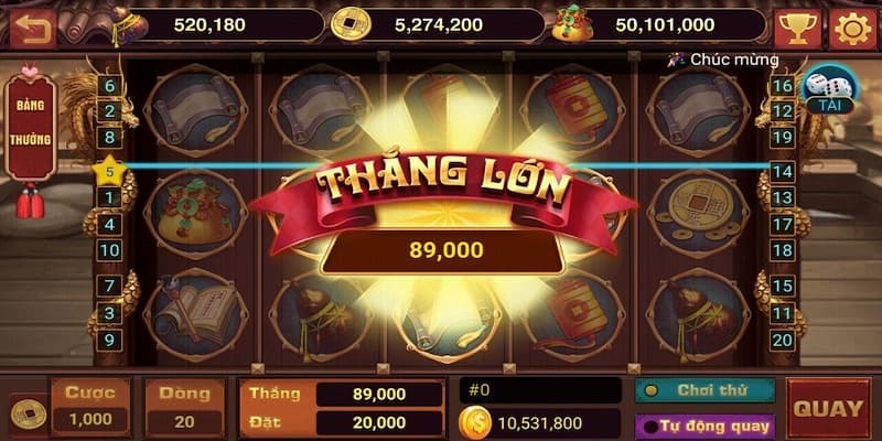 Quay nổ hũ Đặt cược và bắt đầu quay