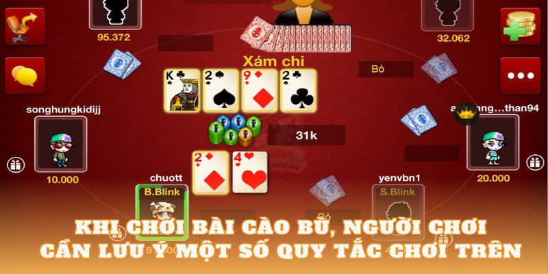 Bài cao bù Những điều cần lưu ý khi chơi bài cao bù tại Go88
