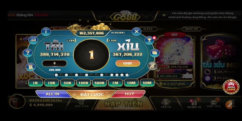 Tài xỉu Go88 Tại sao tài xỉu Go88 thu hút ?